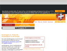 Tablet Screenshot of handelsagent.ch